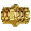 Double nipple brass ext. thread G1/4"xG1/4" AF17mm RIEGLER